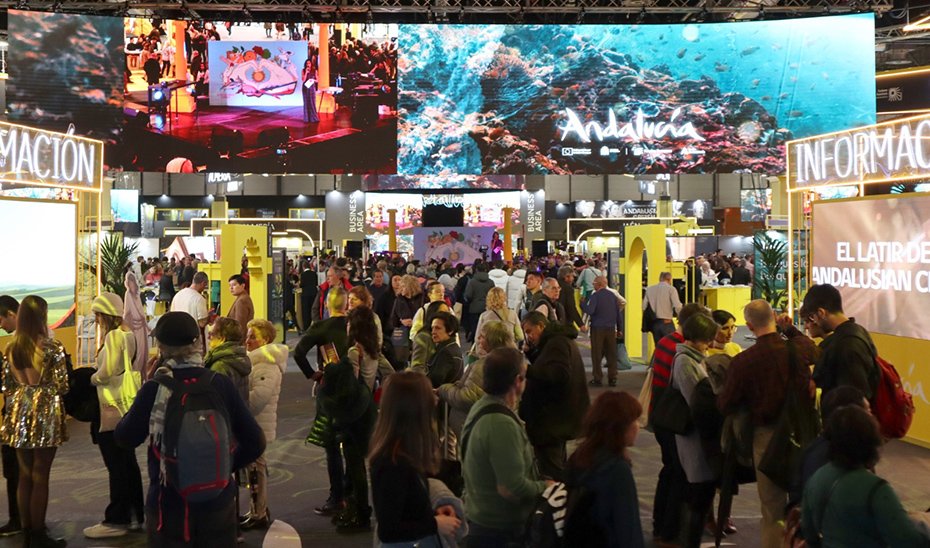 Expositor de Andalucía en la Feria Internacional de Turismo (Fitur) 2025.