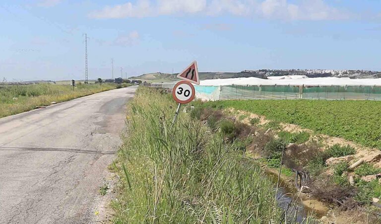 Tramo asfaltado del Camino del Práctico, que une las localidades gaditanas de Trebujena y Sanlúcar de Barrameda. (Foto: Europa Press).