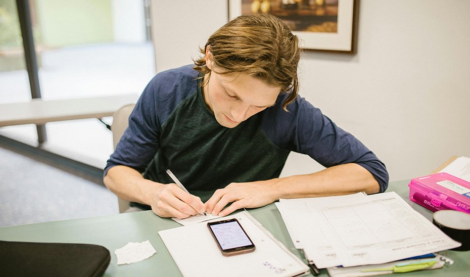 Estudiante beneficiario de la beca Erasmus+.