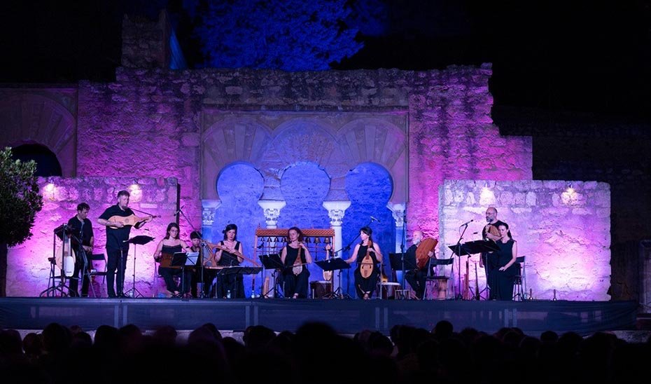 Uno de los recitales celebrados en agosto de 2024 en el Conjunto Arqueológico Madinat al Zahra, dentro del programa ‘Algarabía. Escénica medieval’.