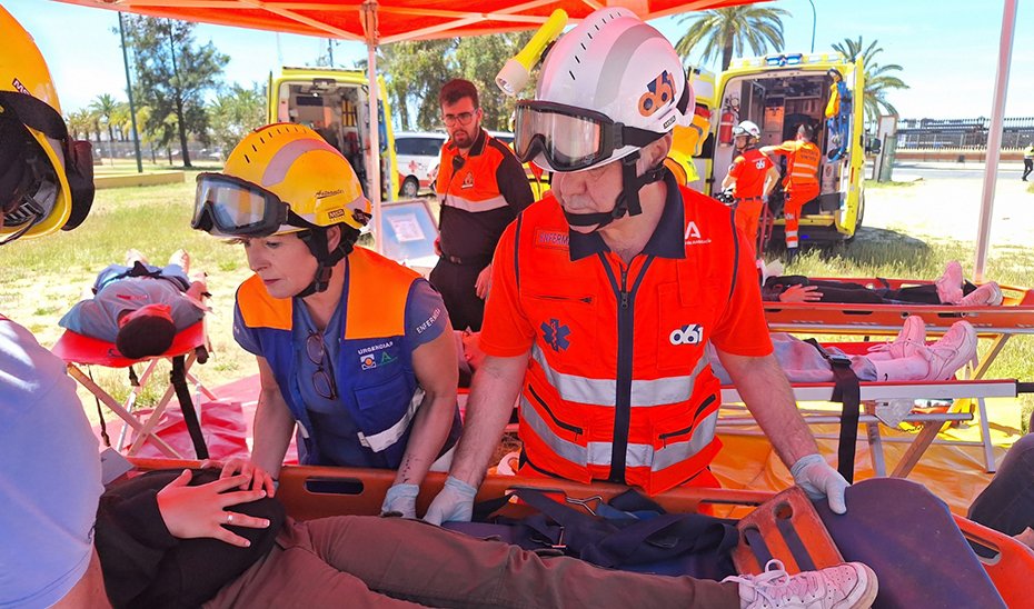 Acción formativa del 061.