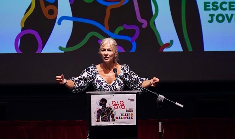 La consejera de Cultura y Deporte, Patricia del Pozo, durante la presentación de la nueva temporada del Teatro Cánovas de Málaga.