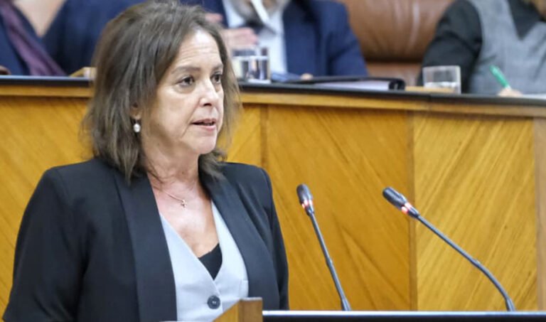 Catalina García interviene en el debate de totalidad de la Ley de Montes de Andalucía celebrado en el Pleno de la Cámara andaluza.