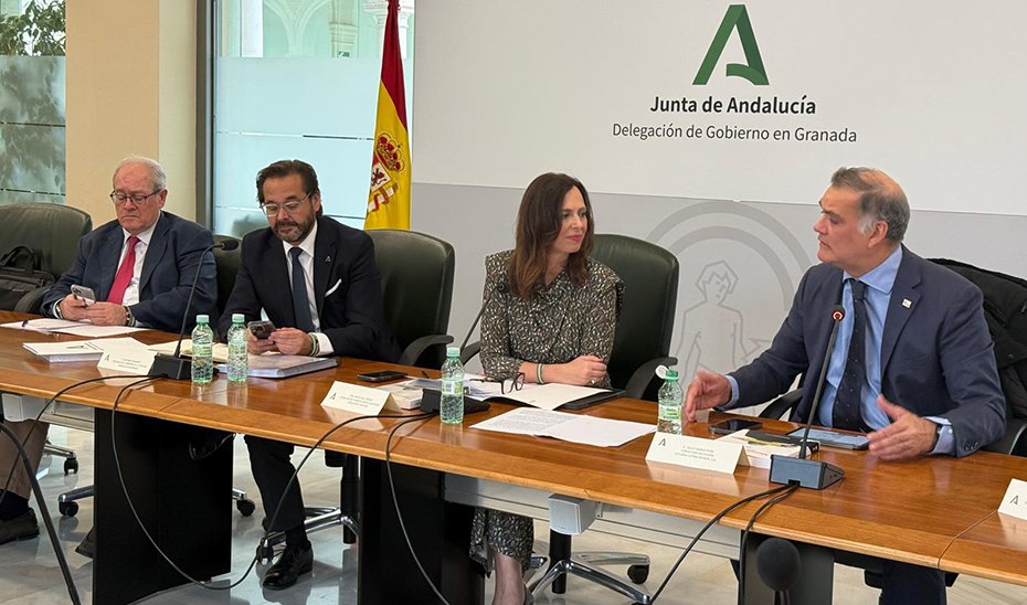 La consejera de Fomento, Rocío Díaz, durante el consejo de administración y junta general de accionistas de Cetursa.