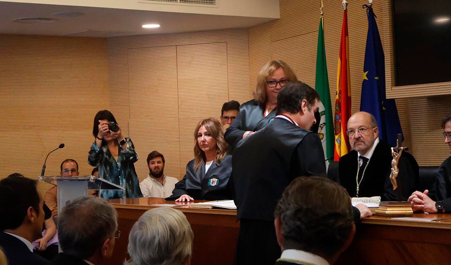 Un momento del acto de Jura en el Colegio de Abogados de Córdoba.