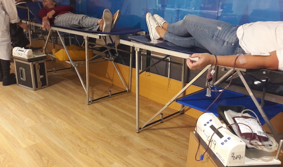 Donación de sangre.